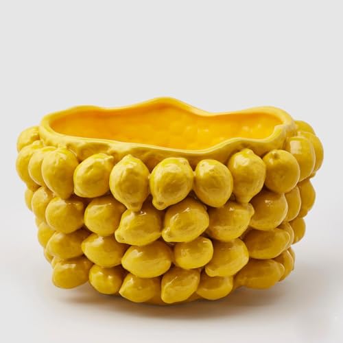 EDG Enzo De Gasperi Vase Chakra Zitronen 42 cm Keramik Gelb von Edg