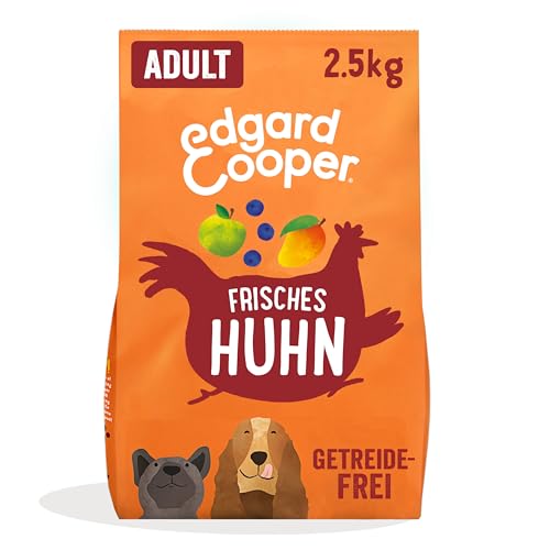Edgard & Cooper Hundefutter, Trockenfutter für Hunde, (Huhn, 2.5kg), Getreidefrei, natürliche Zutaten und frisches Fleisch, voller essentieller Aminosäuren von Edgard Cooper
