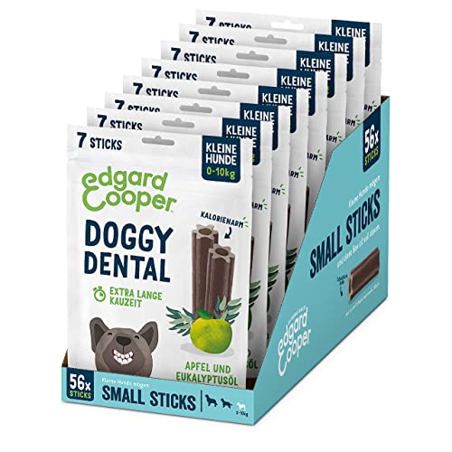 Edgard & Cooper Leckerlis 56 Dental Stick Kleiner Hund Natural 8x7 Kausticks Zahnpflege Eukalyptus & Apfel, Einmal täglich, Kalorienarm, Lange Kauzeit Effektiv, Frischer Atem Edgard & Cooper Leckerlis 56 Dental Stick Kleiner Hund Natural 8x7 Kausticks Zahnpflege Eukalyptus & Apfel, Einmal täglich, Kalorienarm, Lange Kauzeit Effektiv, Frischer Atem von Edgard Cooper
