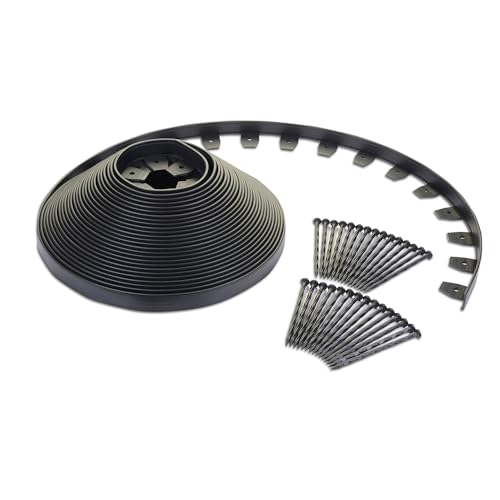 EasyFlex EdgePro Strapazierfähiges Kanten-Set ohne Graben – 30,5 m, Schwarz von EasyFlex