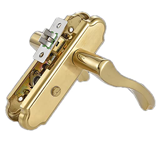 Edinstry Edelstahl-Türdrücker, Innen- und Außentürgriffe, 125 mm Mittelloch, 50 mm Bolzenlänge, Gold, 1 Stück Edinstry Edelstahl-Türdrücker, Innen- und Außentürgriffe, 125 mm Mittelloch, 50 mm Bolzenlänge, Gold, 1 Stück von Edinstry