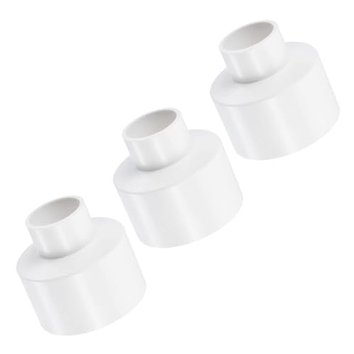 Edinstry PVC-Reduzierstück, Rohrverschraubungen, gerade Kupplungsadapter für Sanitär- und DIY-Projekte, Weiß, 63 mm auf 32 mm, 1 Stück von Edinstry