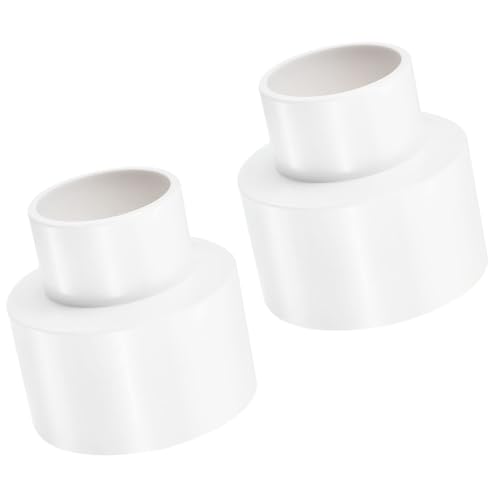 Edinstry PVC-Reduzierstück, Rohrverschraubungen, gerade Kupplungsadapter für Sanitär- und DIY-Projekte, Weiß, 63 mm auf 40 mm, 1 Stück von Edinstry