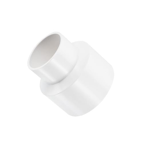 Edinstry PVC-Reduzierstück, Rohrverschraubungen, gerade Kupplungsadapter für Sanitär- und DIY-Projekte, Weiß, 75 mm auf 50 mm, 1 Stück von Edinstry