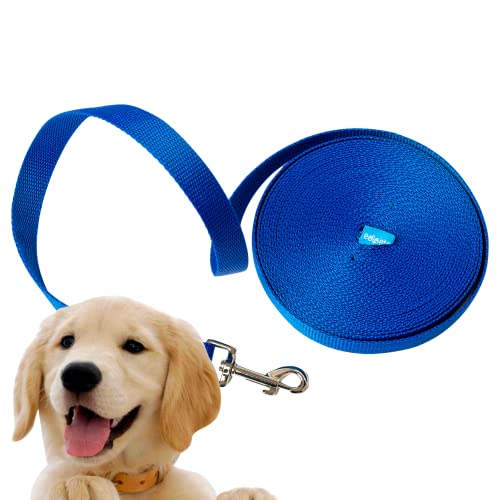 Edipets, Schleppleine für Hunde, 1.5m / 3m / 5m / 10m / 15m, Wasserdicht Trainingsleine für Große bis Kleine Hunde, Robuste Hundeleine (1,5 m, dunkelblau) von Edipets