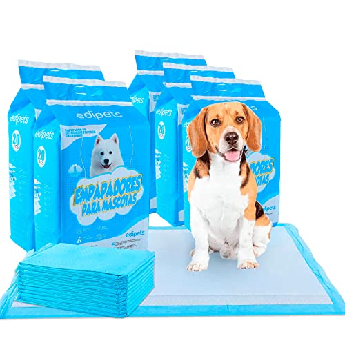 Edipets, Hundeunterlagen für Hunde, 60 x 60 cm, (100 Stück), Einweg-Hygienematten für Haustiere, Trainings- und Trainingstücher, saugfähig, auslaufsicher von Edipets