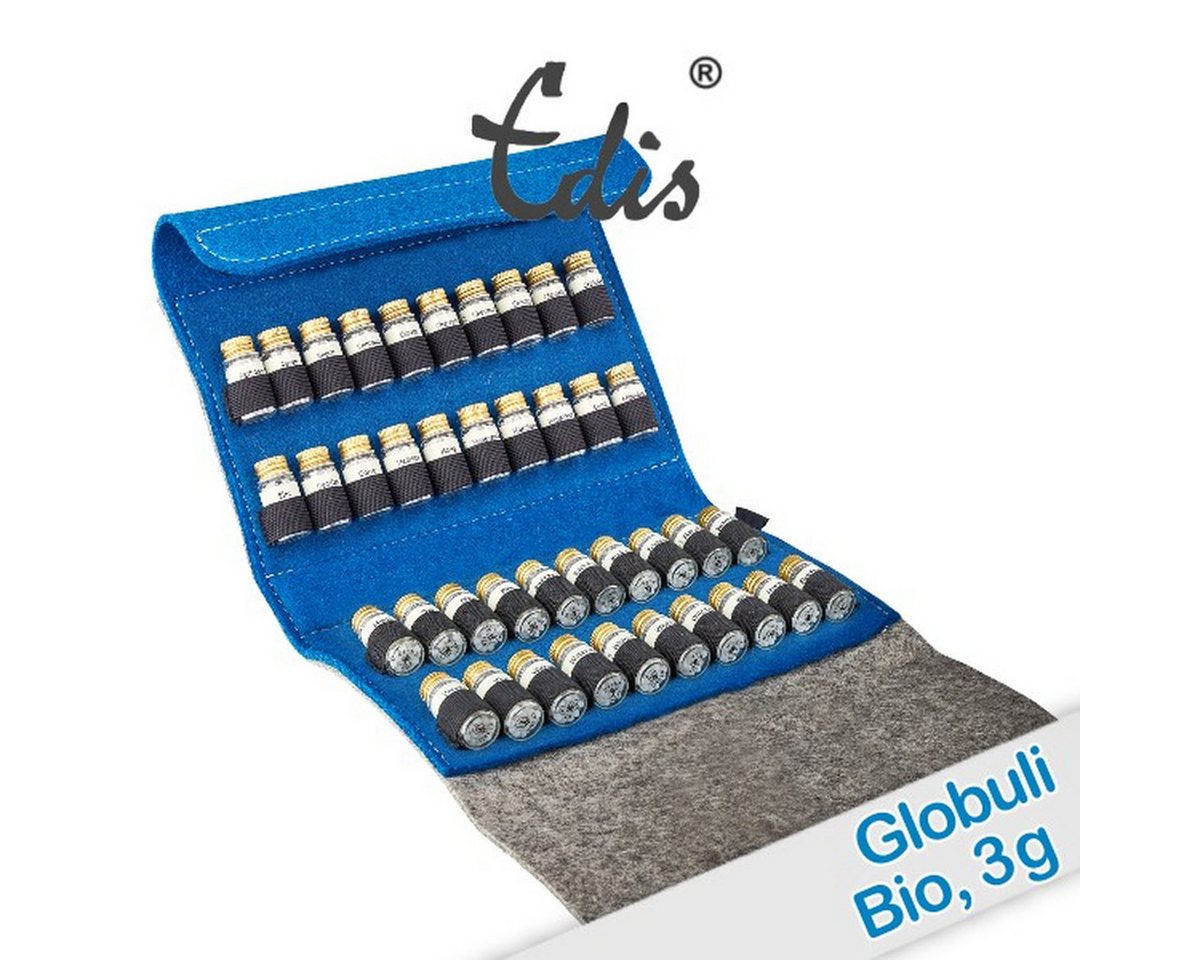 Edis Aufbewahrungsbox Edis Bio* 3g Bachblüten Globuli Set im Filzetui Edis Aufbewahrungsbox Edis Bio* 3g Bachblüten Globuli Set im Filzetui von Edis
