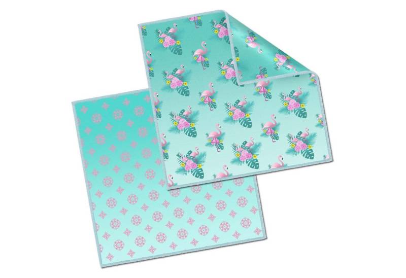 Edison & King Mikrofasertücher mit Motiv Mikrofasertuch (Microfaser, 20x20 cm, 2er Pack, Brillenputztücher mit vernähten Rändern) von Edison & King