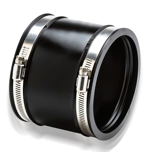 125mm Flexible Gummimuffe Gummikupplung mit Zwei Edelstahlschellen, Flexible Geräuschmindernde Manschette für Rohrventilator,Rohrverbinder für Rohrventilator,Zum Anschluss Von Rohrventilatoren von Editbar