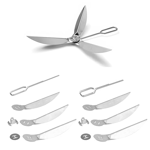 Editbar 2 Set 18-1/2 Zoll One-Touch Reinigungssystem Kit für Weber Ersatzteil für Kugelgrill,Kettle One Touch-Reinigungsset,Für Weber Holzkohlegrill Reinigungssystem Kit von Editbar