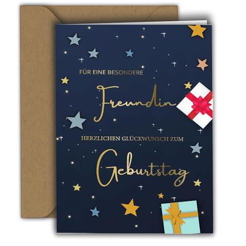 Edition Colibri Geburtstagskarte für Freundin – FÜR EINE BESONDERE FREUNDIN – Glückwunschkarte für Mädchen & Frauen I Premium Klappkarte mit Umschlag I Glückwunschkarte Herzmensch, A6 Edition Colibri Geburtstagskarte für Freundin – FÜR EINE BESONDERE FREUNDIN – Glückwunschkarte für Mädchen & Frauen I Premium Klappkarte mit Umschlag I Glückwunschkarte Herzmensch, A6 von Edition Colibri