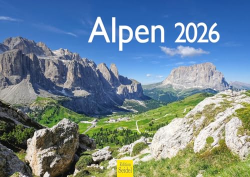 Edition Seidel Premium Kalender Alpen 2026 Format DIN A4 Wandkalender Europa Natur Berge Deutschland Österreich Italien Frankreich Edition Seidel Premium Kalender Alpen 2026 Format DIN A4 Wandkalender Europa Natur Berge Deutschland Österreich Italien Frankreich von Edition Seidel