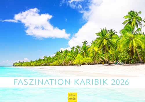 Edition Seidel Premium Kalender Faszination Karibik 2026 Format DIN A3 Wandkalender Kuba Dominikanische Republik Strand Meer Küste Palmen von Edition Seidel