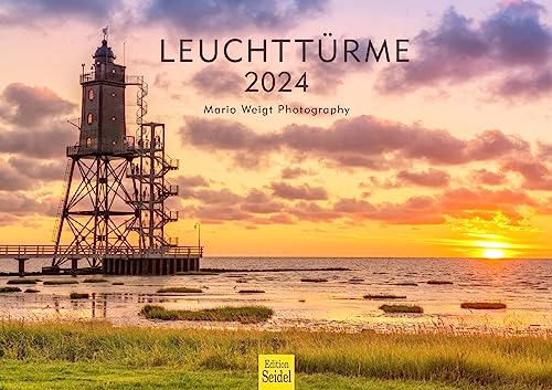 Edition Seidel Premium Kalender Leuchttürme 2024 Format DIN A3 Wandkalender Europa Deutschland Norddeutschland Leuchtturm Leuchtfeuer Strand Meer Küste Mario Weigt von Edition Seidel