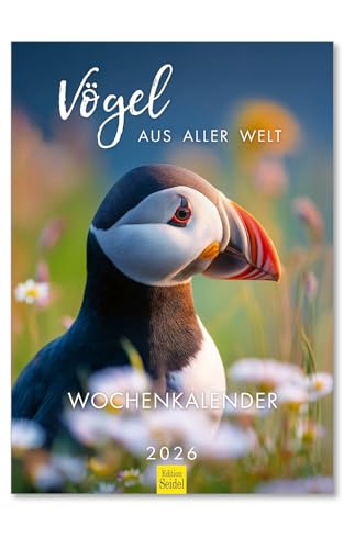 Edition Seidel Premium Kalender Vögel aus der Welt Wochenkalender 2026 Format DIN A4 Wandkalender mit schönen Bildern Vogelkalender Vogel Amsel Rotkehlchen Eule Ente Natur Christian Müringer Edition Seidel Premium Kalender Vögel aus der Welt Wochenkalender 2026 Format DIN A4 Wandkalender mit schönen Bildern Vogelkalender Vogel Amsel Rotkehlchen Eule Ente Natur Christian Müringer von Edition Seidel