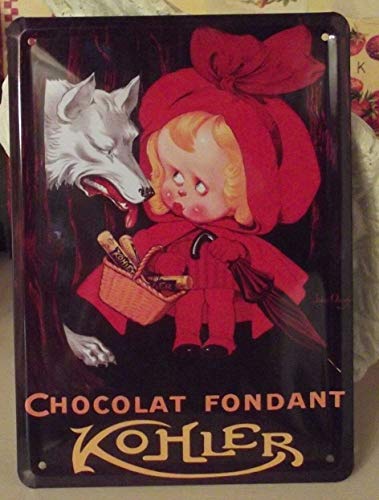 Éditions Clouet 29009 Blechschild, Motiv: Köhler 'Chocolat Fondant', 15 x 21 cm Éditions Clouet 29009 Blechschild, Motiv: Köhler 'Chocolat Fondant', 15 x 21 cm von Éditions Clouet