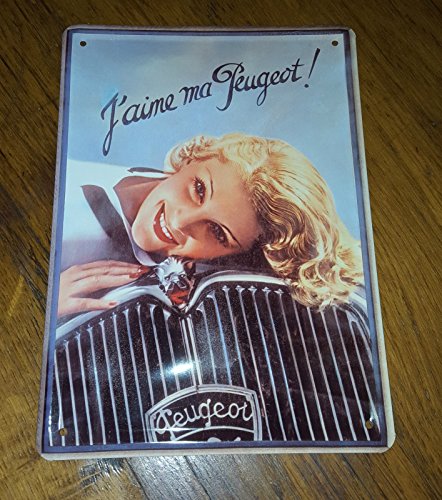 Éditions Clouet 29076 Blechschild, Motiv: 'J'aime ma Peugeot', 15 x 21 cm Éditions Clouet 29076 Blechschild, Motiv: 'J'aime ma Peugeot', 15 x 21 cm von Éditions Clouet