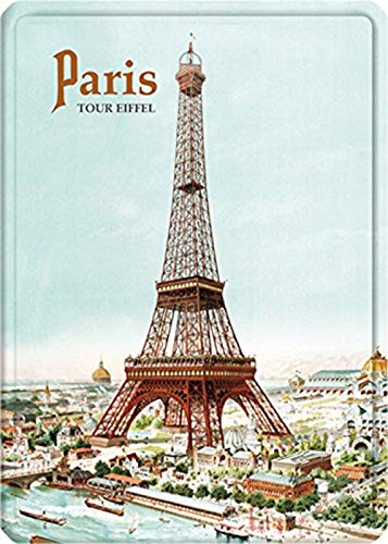 Éditions Clouet 29142 Blechschild, Motiv: Paris Eiffelturm', 15 x 21 cm von Éditions Clouet