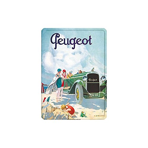 Éditions Clouet 29229 Blechschild, Motiv: Peugeot 'Strand', 15 x 21 cm von Éditions Clouet