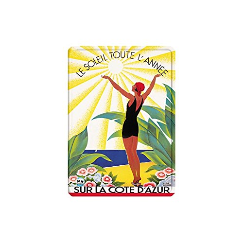 Éditions Clouet FRANZOSICH Vintage Metall BLECHSCHILD 20x15cm Retro Werbung COTE D'AZUR Riviera Frankreich von Éditions Clouet