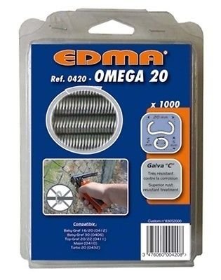 Zaunringe / Krampen Omega 20 verzinkt super Qualität , von Orginal EDMA ! Zaunringe / Krampen Omega 20 verzinkt super Qualität , von Orginal EDMA ! von Edma
