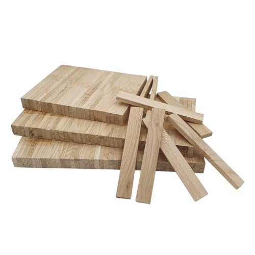 Bastelklötzchen XL Packung Holzbausteine 240 Stück Holzstäbchen zum Basteln, perfekt geeignet für Fensterbank Verkleidung 22 x 8 x160 mm Klötzchen zum basteln von EdpaS