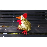Goldene Henne Huhn Türstopper Buchstütze Kuscheltier von EduSensory