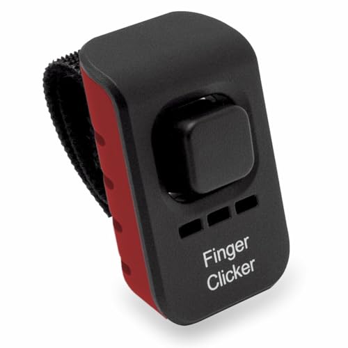 Educator Hundetraining Finger Clicker mit hörbarem Klang für positive Verstärkung, Verhalten und Gehorsam Haustier Trainer, Rot Educator Hundetraining Finger Clicker mit hörbarem Klang für positive Verstärkung, Verhalten und Gehorsam Haustier Trainer, Rot von Educator