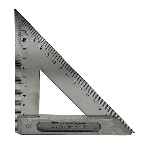 Edward Tools Gehärtetes Edelstahl-Dreieck – 150 mm – Zimmermannswinkel, Metall-Quadrat-Lineal, Holzbearbeitungswinkel – tragbare Größe – langlebiger Stahl – Markierungen auf beiden Seiten von Edward Tools