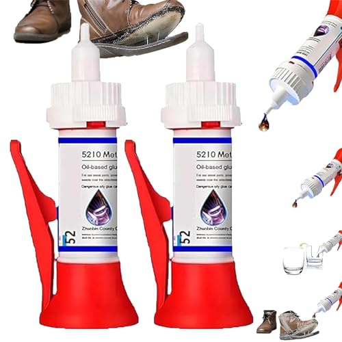 Acssart Glue,Acssart Repair Glue,Acssart Glue 5210,5210 Oil Based Glue,Powerful Solder Multi-Material Repair Adhesive,Oil-Based Welding Adhesive Super Glue,for Wood,Shoes,Cups,Plastic,Leather (2 Pcs) von Eeiiey