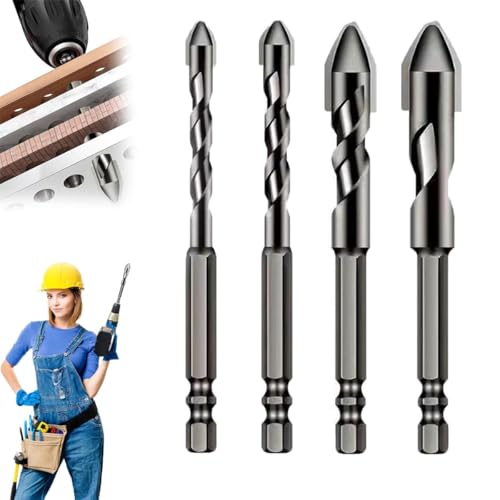 Intentionalk Drill Bits,High-Strength Eccentric Twist Drill Bit,Multi-Functional Super-Hard Bevel Head Eccentric Drill Bit,Masonry Drill Bit,Ultimate Drill Bits for Tile Concrete Brick Glass Plastic W Intentionalk Drill Bits,High-Strength Eccentric Twist Drill Bit,Multi-Functional Super-Hard Bevel Head Eccentric Drill Bit,Masonry Drill Bit,Ultimate Drill Bits for Tile Concrete Brick Glass Plastic W von Eeiiey