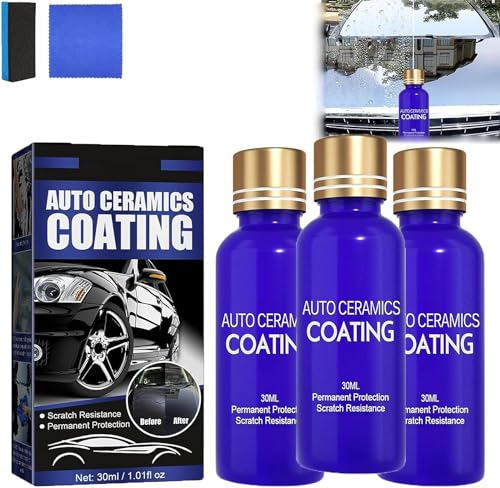 Eeiiey Keramik Car Coating Restorer, Multifunctional Car Ceramic Coating, 3 Pcs von Eeiiey