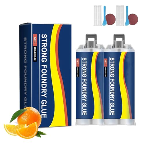 Sevengreen Strong Foundry Glue,Metal Repair Glue, All Purpose Repairing Glues Metal Repairing Agent,Strong Casting Welding Filler,Enhanced Casting Glues Metals Repair for All Surfaces (2 Pcs) von Eeiiey