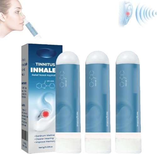 Techsilen for Tinnitus,Echoease Tinnitus Inhaler, Tinnitus Relief for Ringing Ears Device,Ear Ringing Relief,EchoEase Tinnitus Relief Nasal Inhaler,Tinnitus Inhaler Relief for Ringing Ears (3 Pcs) von Eeiiey