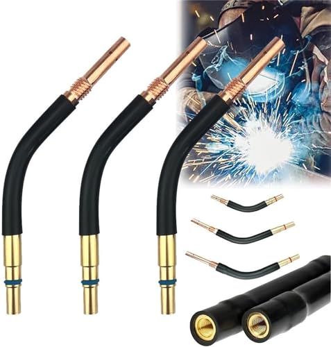 Welding Gun Bending Pipe Bending Rod,New Welding Accessories,Welding Gun Pipe Bending Adapter,Welding Gun Accessories Elbow,Brass Welding & Soldering,Universal Welding Torch Bent Pipe (200A, 3 Pcs) von Eeiiey