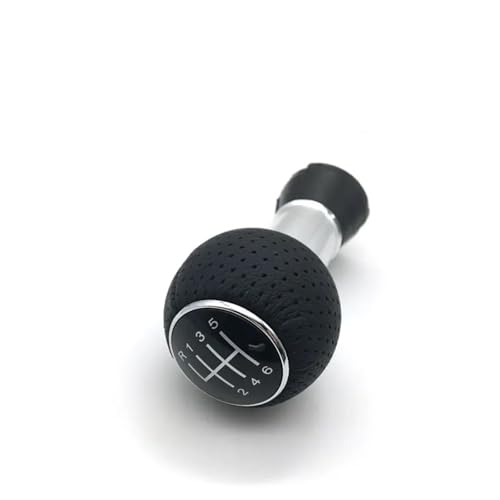 Eejghfwq Schaltknauf Für A4 8E B6 B7 2000 2001 2002 2003 2004 2005 2006 2007 2008 5-Gang 6-Gang-Auto-Styling-Zubehör Schaltknauf Schaltknaufkopf(6 speed knob) von Eejghfwq