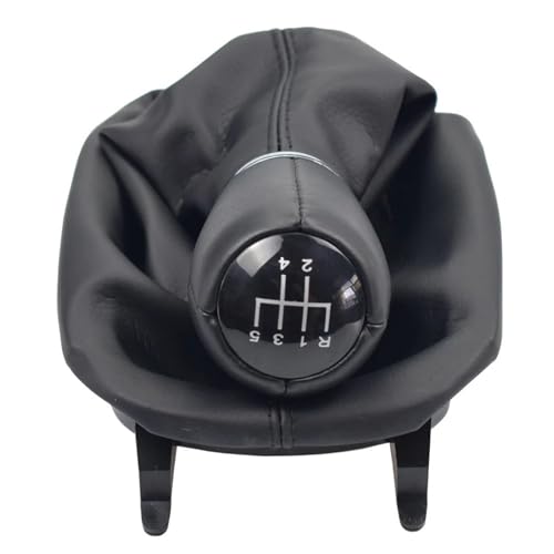 Eejghfwq Schaltknauf Für SEAT Für LEON MK1 Für TOLEDO MK2 1998-2005 Auto-Schaltknaufkopf 5/6-Gang-Schalthebelhebel Mit Gaitor-Boot-Abdeckung Schaltknaufkopf(5 Speed) von Eejghfwq