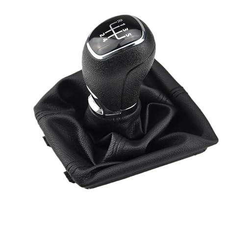 Eejghfwq Schaltknauf Für Skoda Für Octavia Für A7 MK3 (2014-2017) Auto-Schaltknauf 5-Gang-Hebel-Schaltmanschette Kofferraumabdeckung Kragen Schaltknaufkopf von Eejghfwq