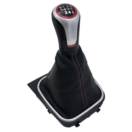 Eejghfwq Schaltknauf Für VW Für Golf 5/6 MK5/6 Für Scirocco (2009) Für Octavia Manueller Schalthebelstiefel Schaltknauf Autoinnenausstattung Schaltknaufkopf(B0170) von Eejghfwq