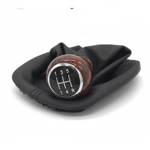 Eejghfwq Schaltknauf Für VW Für Passat B5 1998 1999 2000 2001-2004 5/6 Geschwindigkeit Leder Schaltknauf Hebel Gamasche Boot Abdeckung Auto Styling Schaltknaufkopf(5 Speed) von Eejghfwq