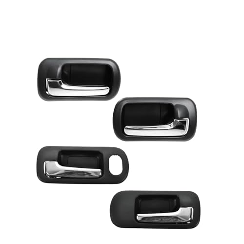 Eejghfwq Türgriff Innentür Auto Für Civic 2001-2005 Set Innen Türgriff Pull Chrom Schwarz 72160S5AA21 72121S5AC01 72660S5NC01 72620S5NC01 Auto-Innentürgriff von Eejghfwq
