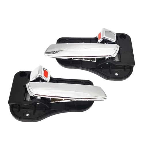 Eejghfwq Türgriff Innentür Auto Für KIA Für Carens Für Rondo 2007-2013 Autoinnentürgriff Innen Chrom Silber Griff 82610-1D000 Auto-Innentürgriff(1 Pair) von Eejghfwq