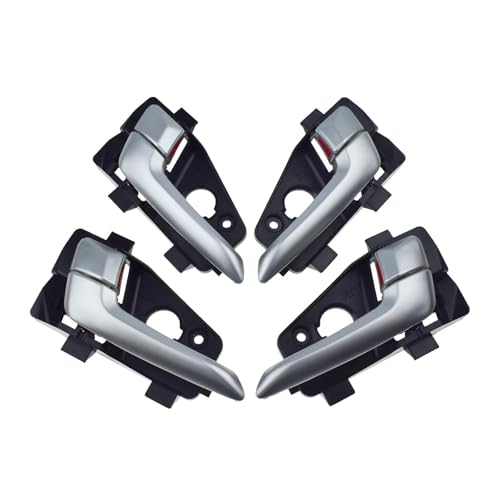 Eejghfwq Türgriff Innentür Auto Für KIA Für Picanto 2011-2016 Silber Innen Türgriff 82610-1Y010 82620-1Y010 83610-1Y010 83620-1Y010 Auto-Innentürgriff(4 Piece) von Eejghfwq