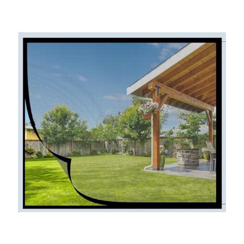 Fliegengitter Fenster 90x100cm Schwarz, Insektenschutz Fliegengitter Fenster Mückenschutz, für Windows/Wohnzimmer Fenstern von Eejovative