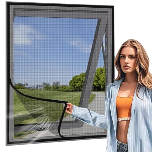 Fliegengitter Fenster Groß füR Balkon 95x160cm Schwarz Fliegengitter Dachfenster Rollo Fliegengitter SchiebetüR Moskitonetz Fenster Rahmen Fliegengitter Fenster Groß füR Balkon 95x160cm Schwarz Fliegengitter Dachfenster Rollo Fliegengitter SchiebetüR Moskitonetz Fenster Rahmen von Eejovative