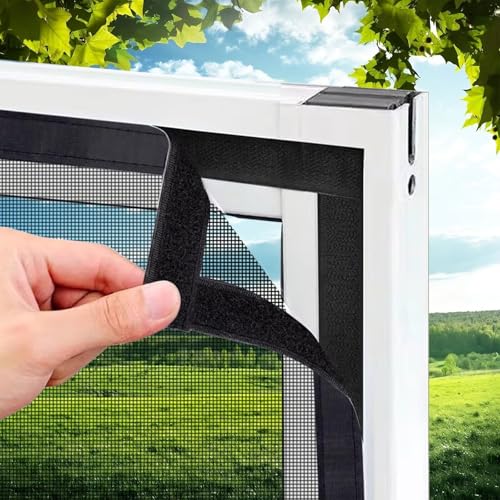 Fliegennetze Fenster TüR 70x110cm Schwarz Fenstergitter Insektenschutz Moskitonetz Fenster mit Rahmen Fenster Fliegengitter Rahmen Fliegennetze Fenster TüR 70x110cm Schwarz Fenstergitter Insektenschutz Moskitonetz Fenster mit Rahmen Fenster Fliegengitter Rahmen von Eejovative