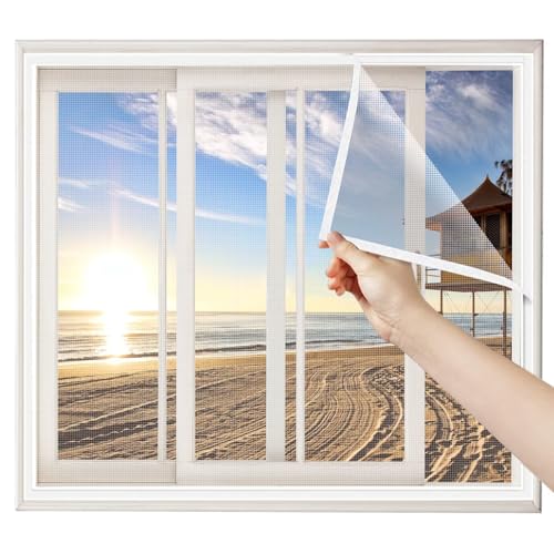 Insektenschutz Fenster Fenster 50x90cm Weiß Fenster Fliegengitter Rahmen Fliegengitter Fliegenschutzgitter Fliegengitter-Fenster Rahmen von Eejovative