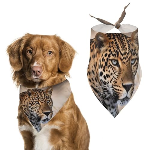 Halstücher für Hunde mit afrikanischem Tier, Leopardenmuster, verstellbar, Party-Haustier-Dekorationen, niedlicher Hund, Dreieckstuch für kleine, mittelgroße Welpen, Katzen, Kostüm-Zubehör Halstücher für Hunde mit afrikanischem Tier, Leopardenmuster, verstellbar, Party-Haustier-Dekorationen, niedlicher Hund, Dreieckstuch für kleine, mittelgroße Welpen, Katzen, Kostüm-Zubehör von Eekstdbn