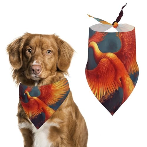 Hundehalstücher Phoenix, verstellbar, für Partys, Haustierdekorationen, niedliches Dreieckstuch für kleine, mittelgroße Welpen, Katzen, Kostüm-Zubehör Hundehalstücher Phoenix, verstellbar, für Partys, Haustierdekorationen, niedliches Dreieckstuch für kleine, mittelgroße Welpen, Katzen, Kostüm-Zubehör von Eekstdbn