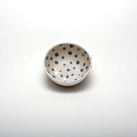 Blau Weiße Schüssel, Frühstücksschüssel, Handgemachte Schüssel Geschenk, Bauernhaus Stil Keramik Polka Dot Rustikale Für Küche von EeliArtStudio